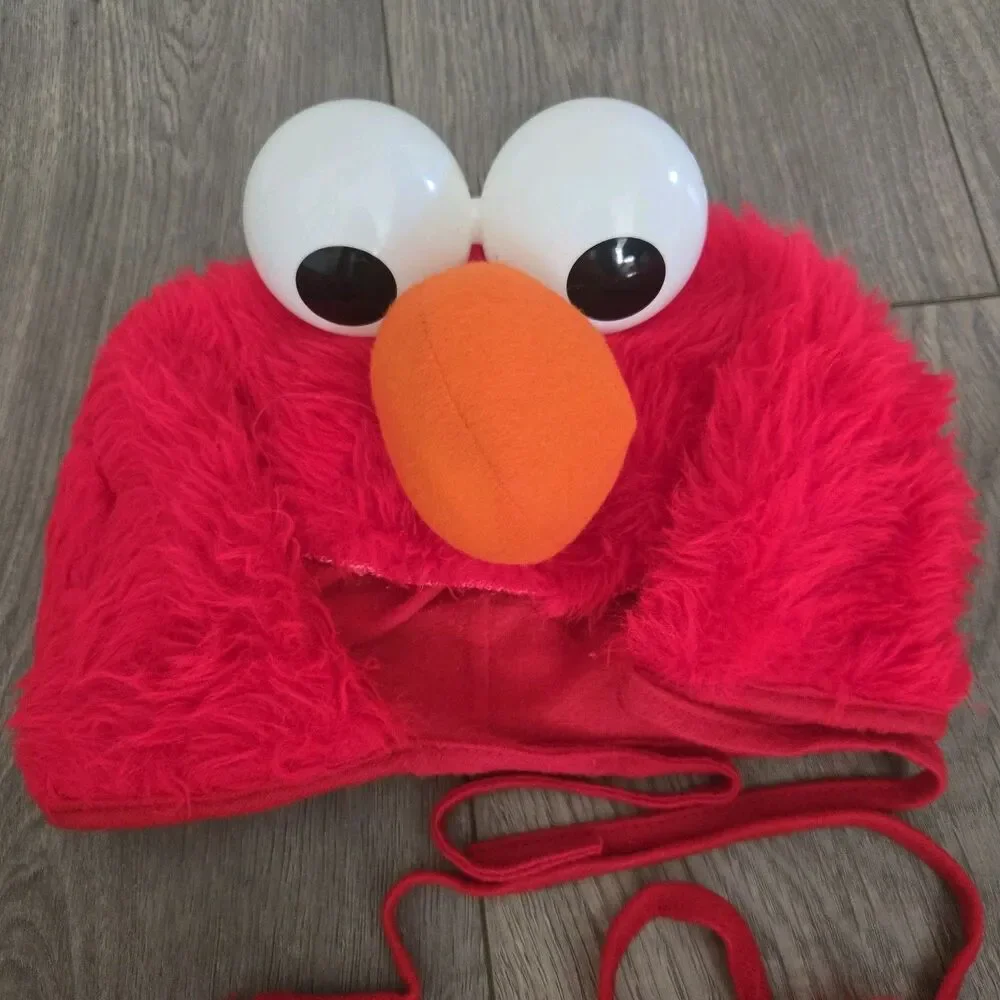 Vintage Sesame Street Elmo Costume Disguise Toddler SZ 2-4 Tickle Me Sound Belt